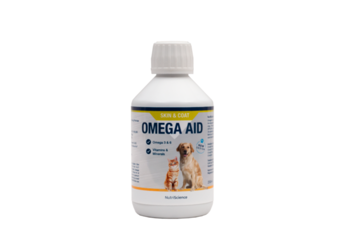 OmegaAid, za kožo in dlako psov in mačk, 250 ml